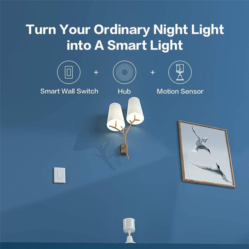 Aqara WS-USC03 Wireless Smart Light Switch with Neutral, Single Rocker