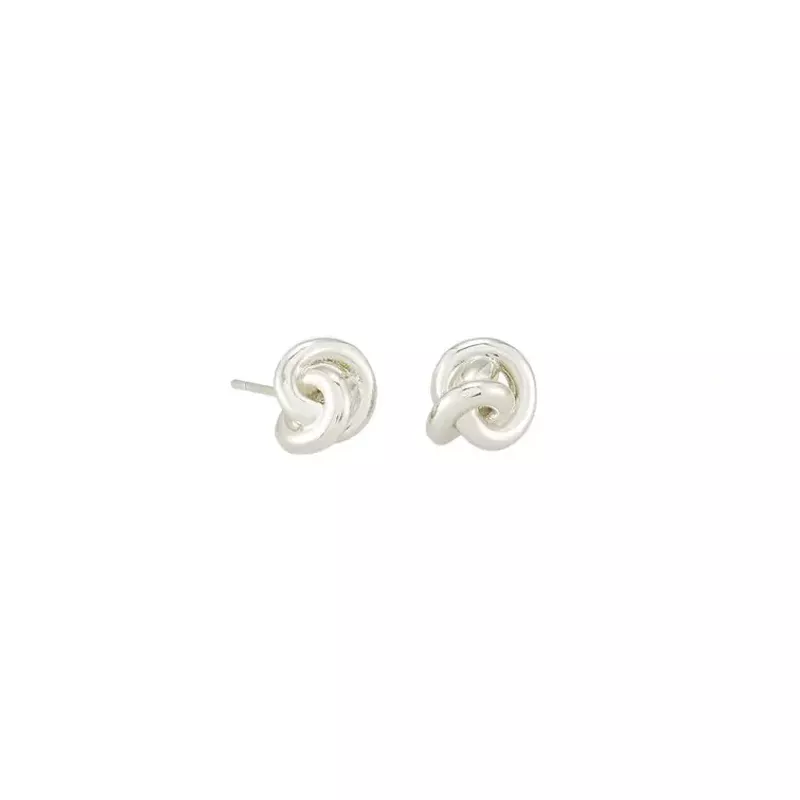 Kendra Scott Presleigh Bright Silver Stud Earring (Bright Silver)