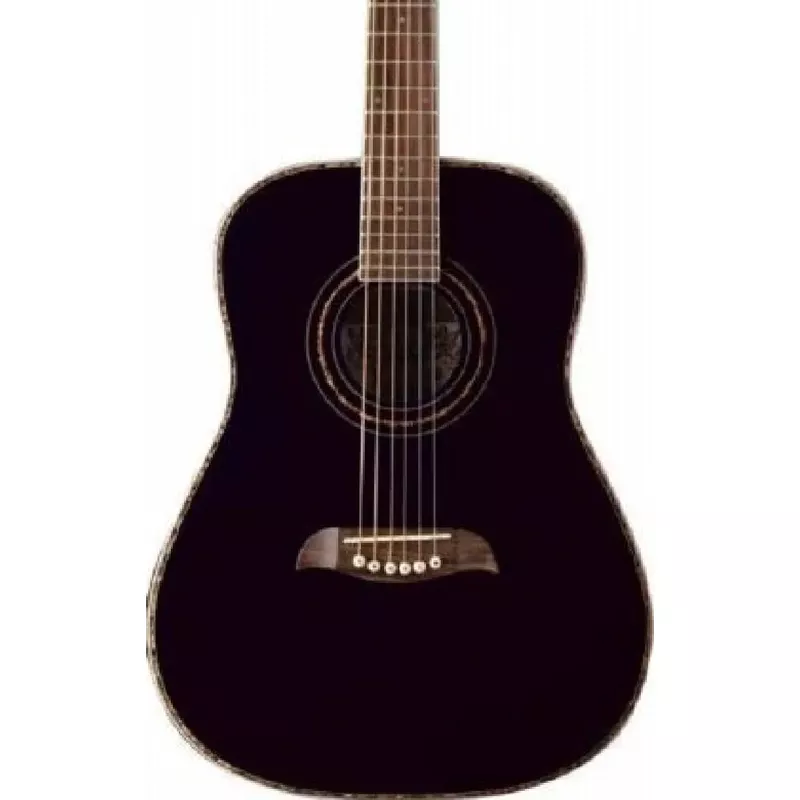 Oscar Schmidt OG1B 3/4 Size Acoustic Guitar. Black