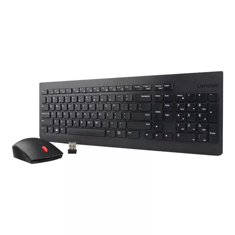 Lenovo Essential Wireless Combo - keyboard and mouse set - English - US