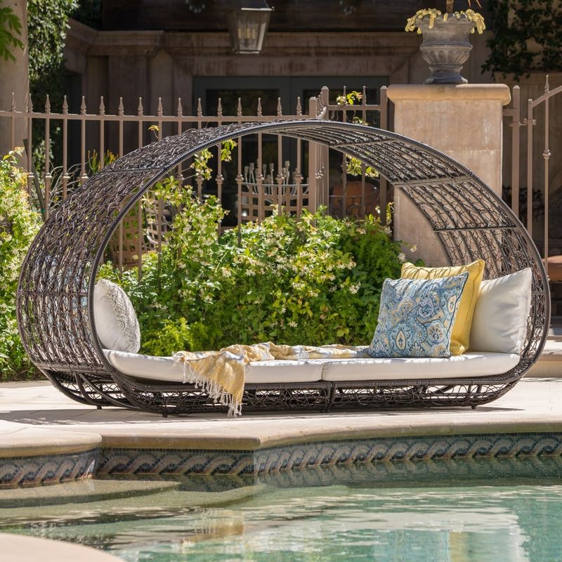 Rent to own Boca Grande Outdoor Daybed by Christopher Knight Home 91.