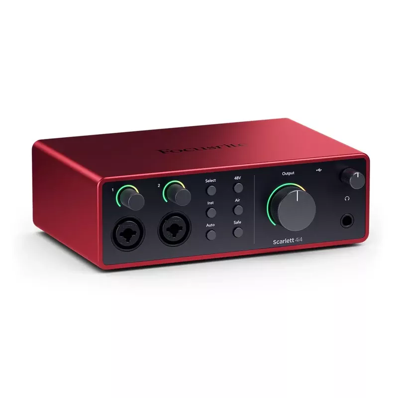 Focusrite Scarlett 4i4 4th Gen USB Interface with Software Suite