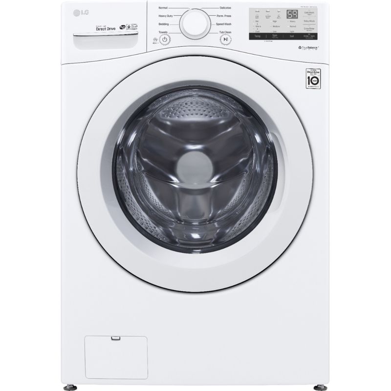 Front Zoom. LG - 4.5 Cu. Ft. High Efficiency Stackable Front-Load Washer with 6Motion Technology - White