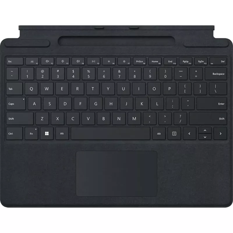 Microsoft - Surface Pro Signature Keyboard for Pro X, Pro 8 and Pro 9 - Black Alcantara Material