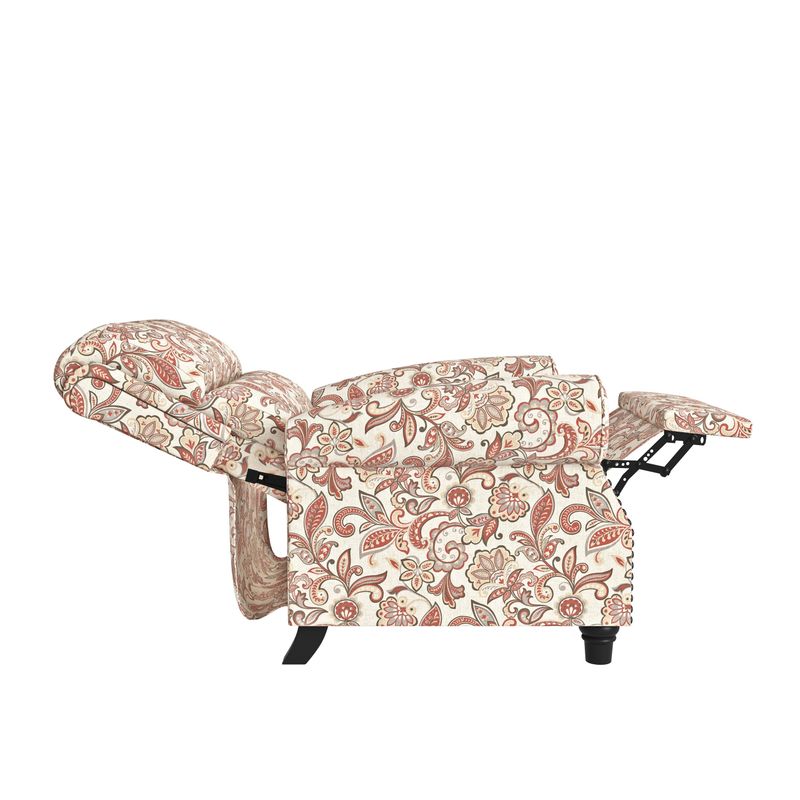 Copper Grove Jessie ProLounger Paisley Push Back Recliner Chair - Grey Paisley