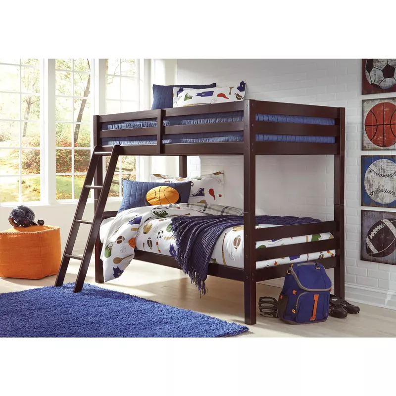 Halanton Twin/Twin Bunk Bed w/Ladder