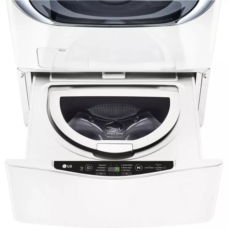 LG 27" SideKick Pedestal Washer, 1.0 CF, White