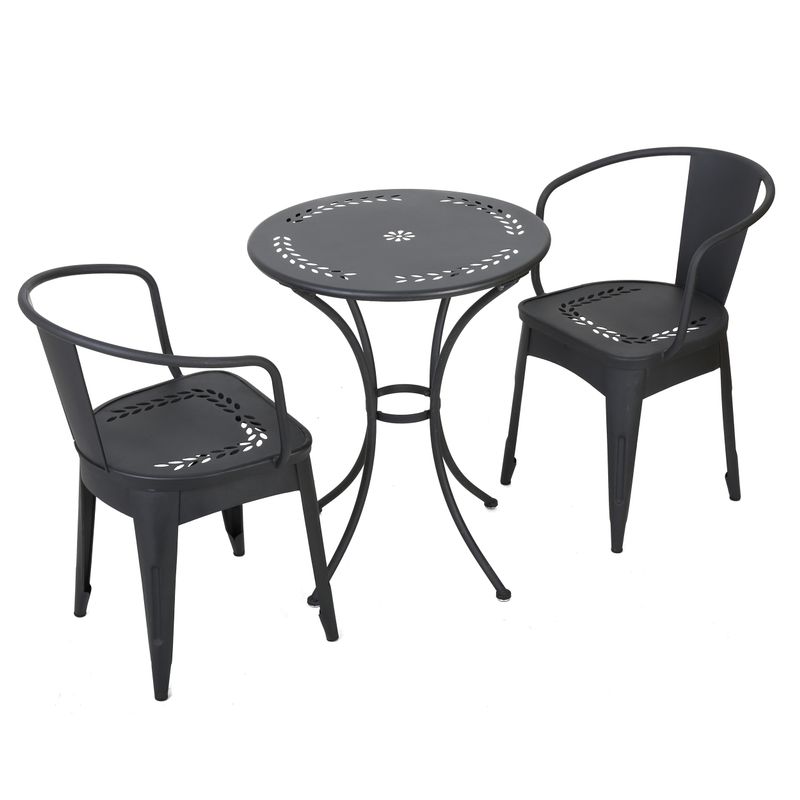 Aurelia Children's 3-piece Bistro Set by Christopher Knight Home - N/A - Black