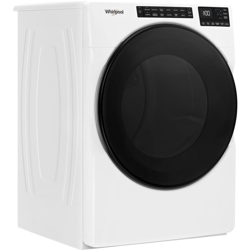 Alt View Zoom 1. Whirlpool - 7.4 Cu. Ft. Stackable Electric Dryer with Wrinkle Shield - White