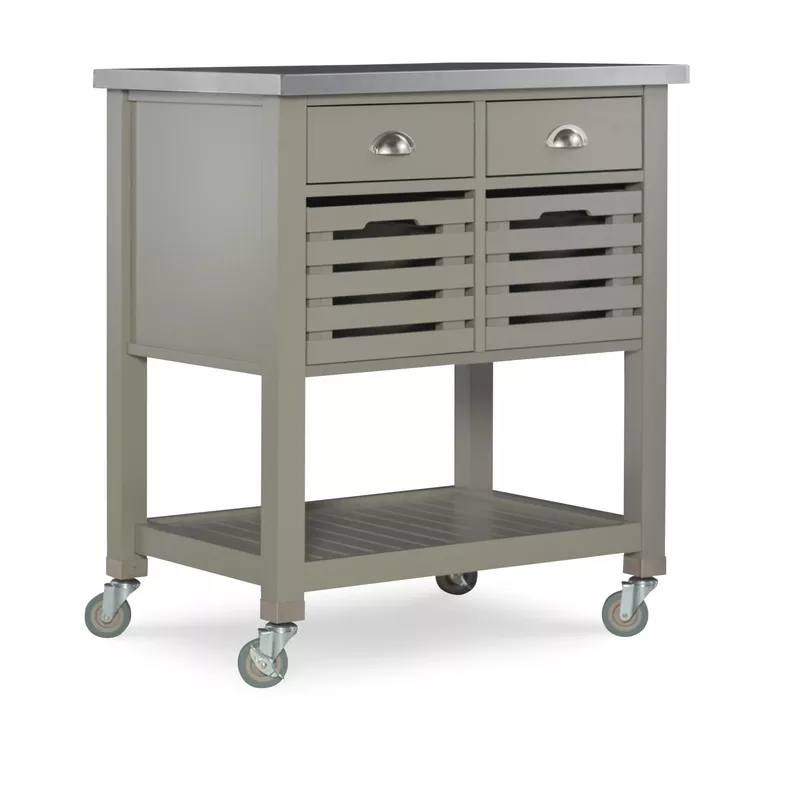 Rembert Kitchen Cart Grey