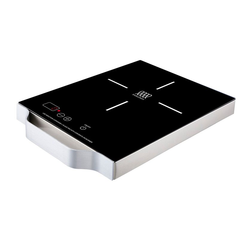 Equator 11inch Portable, Single-Burner Induction Cooktop - with Handle - Black