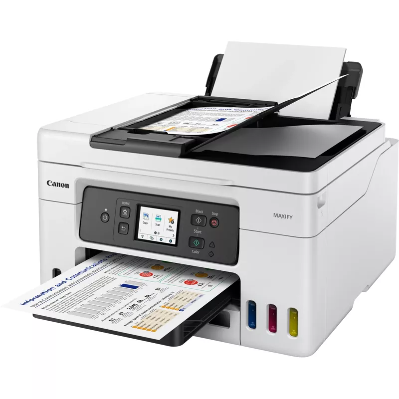 Canon - MAXIFY MegaTank GX4020 Wireless All-In-One Inkjet Printer with Fax - White