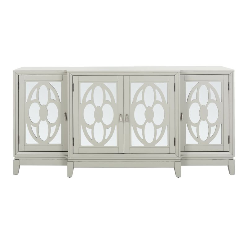 SAFAVIEH Couture Madeleine Mirrored Sideboard - 72 IN W x 19 IN D x 34 IN H - Black