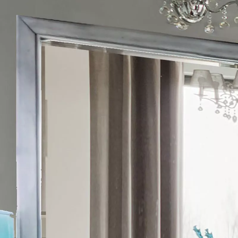 Transitional Mirror in Gray