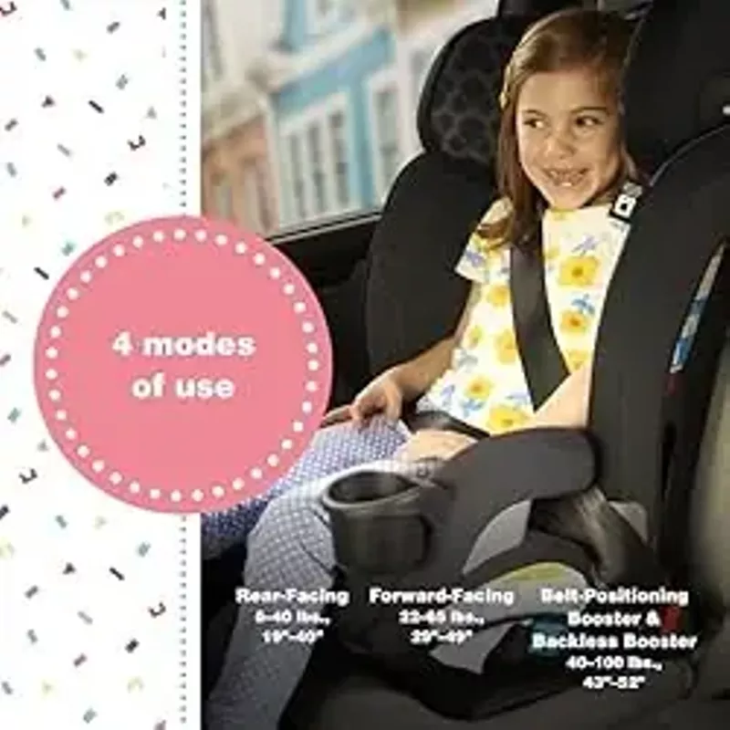 Disney Baby® EverSlim All-in-One Convertible Car Seat, Vintage Mickey Mouse