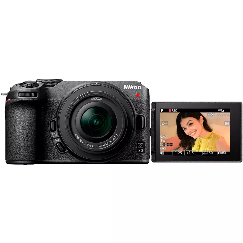 Nikon - Z 30 4K Mirrorless Camera with NIKKOR Z DX 16-50mm f/3.5-6.3 VR Lens - Black