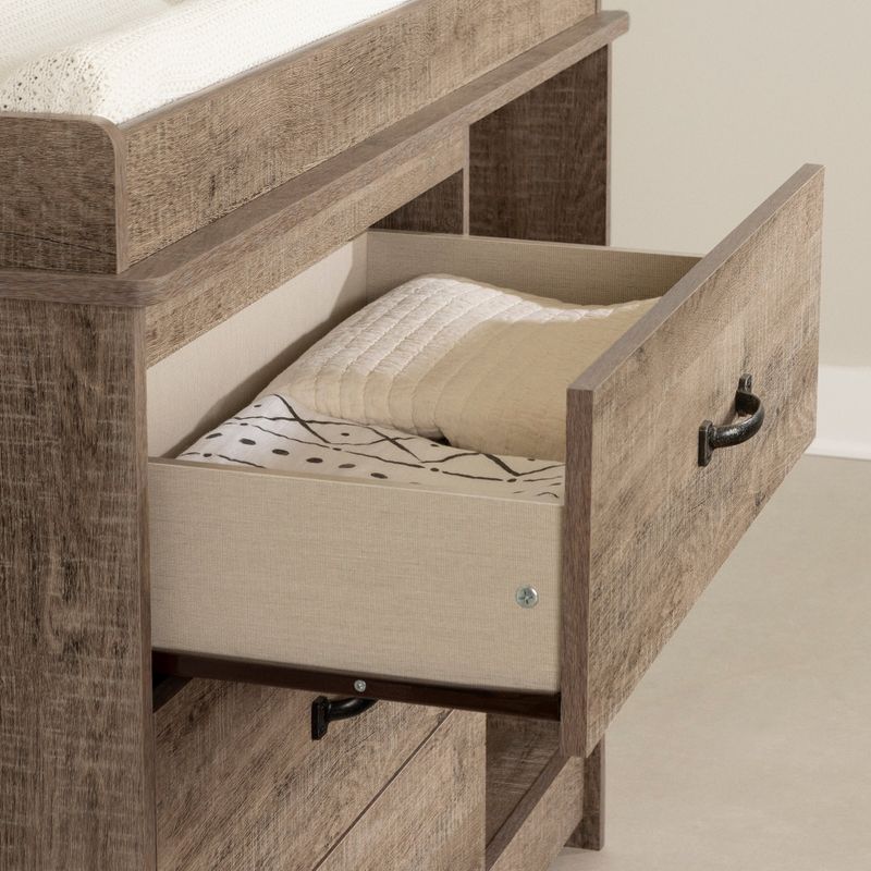 South Shore Tassio Changing Table - Gray Oak