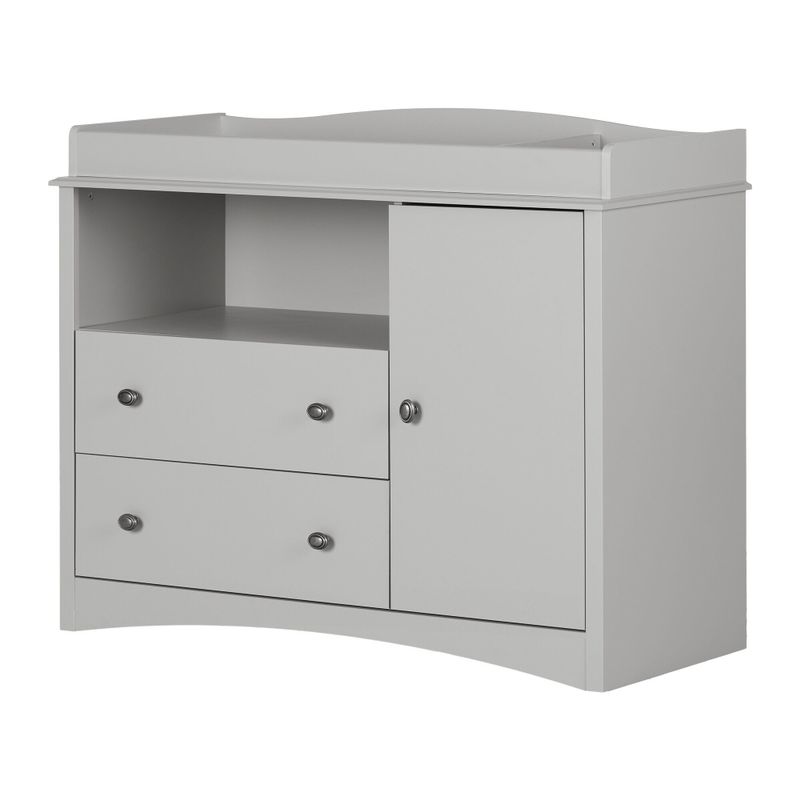 Peek-a-boo Collection Changing Table - Soft Gray