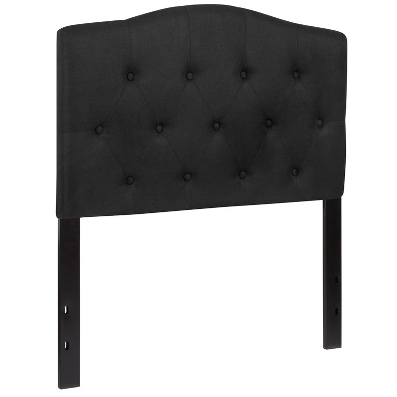 Cambridge Arched Button Tufted Upholstered Headboard - Dark Brown - Queen