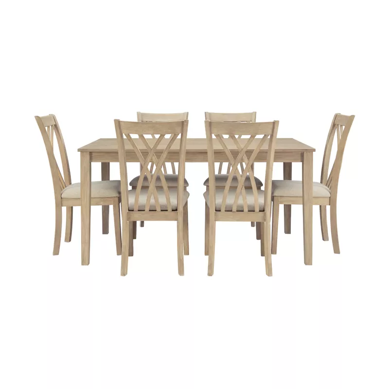 Sherrod 7Pc Dining Set Natural