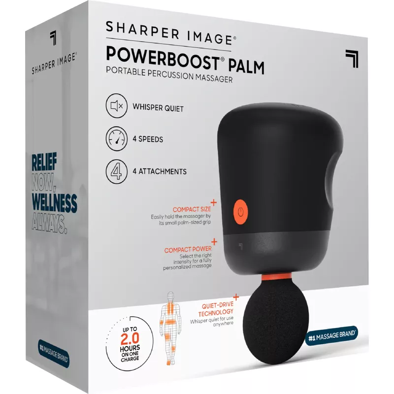 Sharper Image - PowerBoost Palm - Black