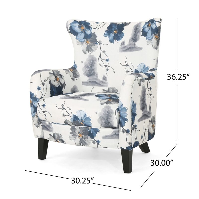 Arabella Fabric Club Chair by Christopher Knight Home - Print