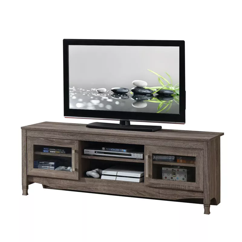 Grey Driftwood TV Stand