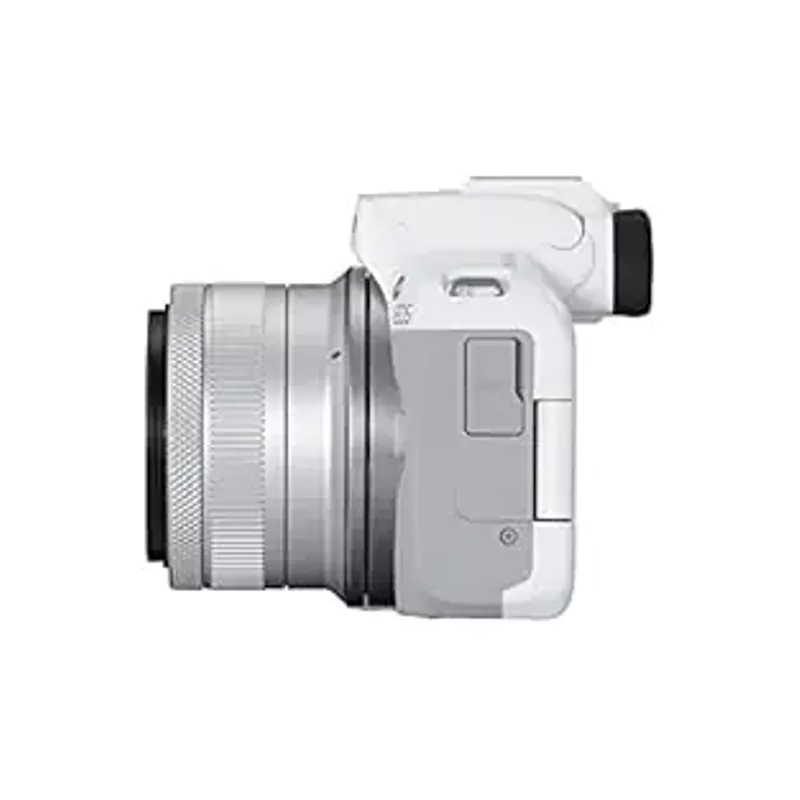 Canon - EOS R50 4K Video Mirrorless Camera with RF-S 18-45mm f/4.5-6.3 IS STM Lens - White
