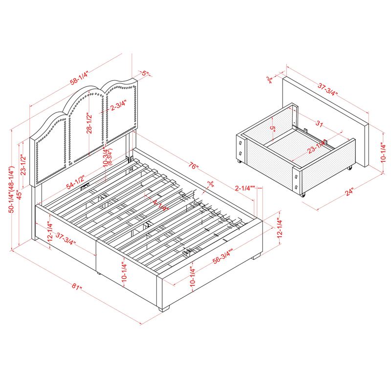 Rent to own Furniture of America Dustir Art Deco Upholstered 4drawer