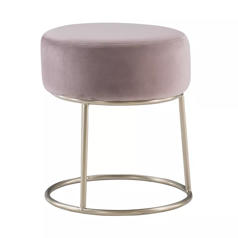 Baylis Accent Vanity Stool Pink