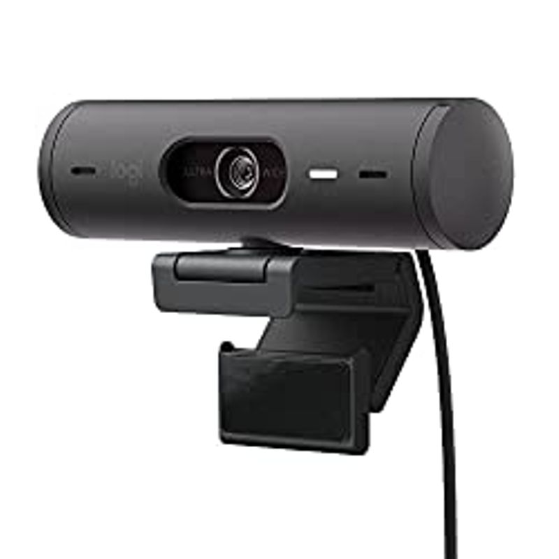 Logitech Brio 501 Full HD Webcam with Auto Light Correction, Auto-Framing, Show Mode, Dual Noise Reduction Mics, Webcam Privacy Cover,...