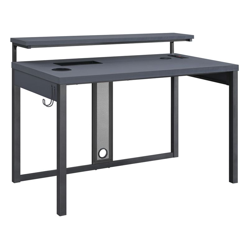 Loadout 48" Gaming Desk - Metal Finish - Black