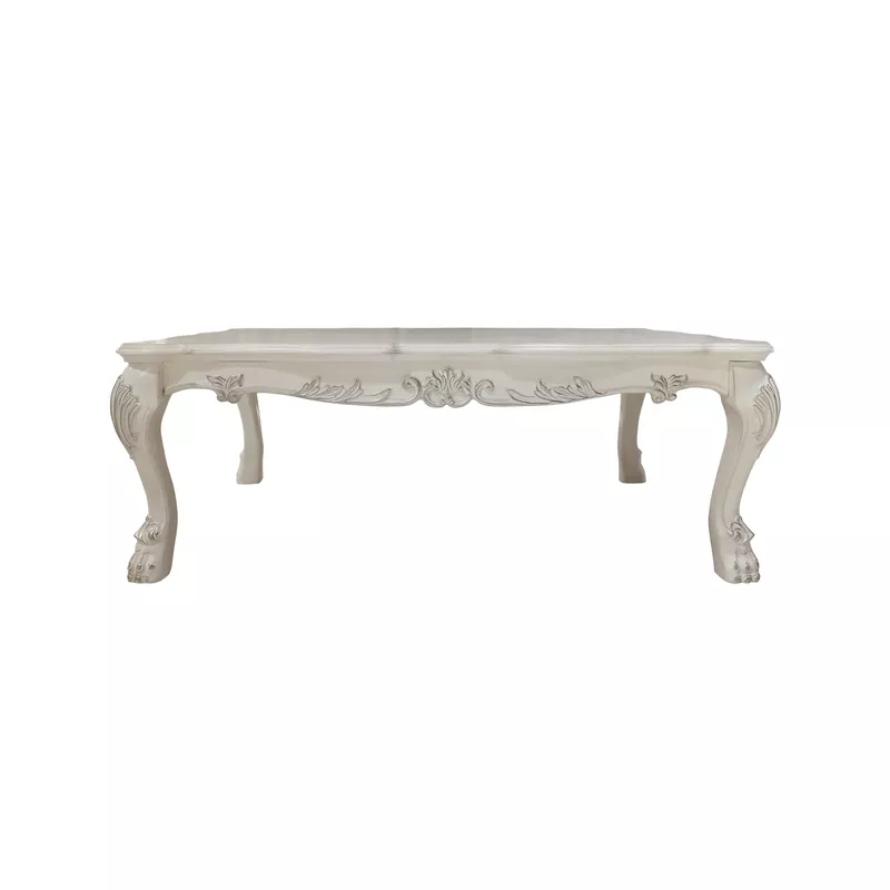 ACME Dresden Coffee Table, Bone White Finish