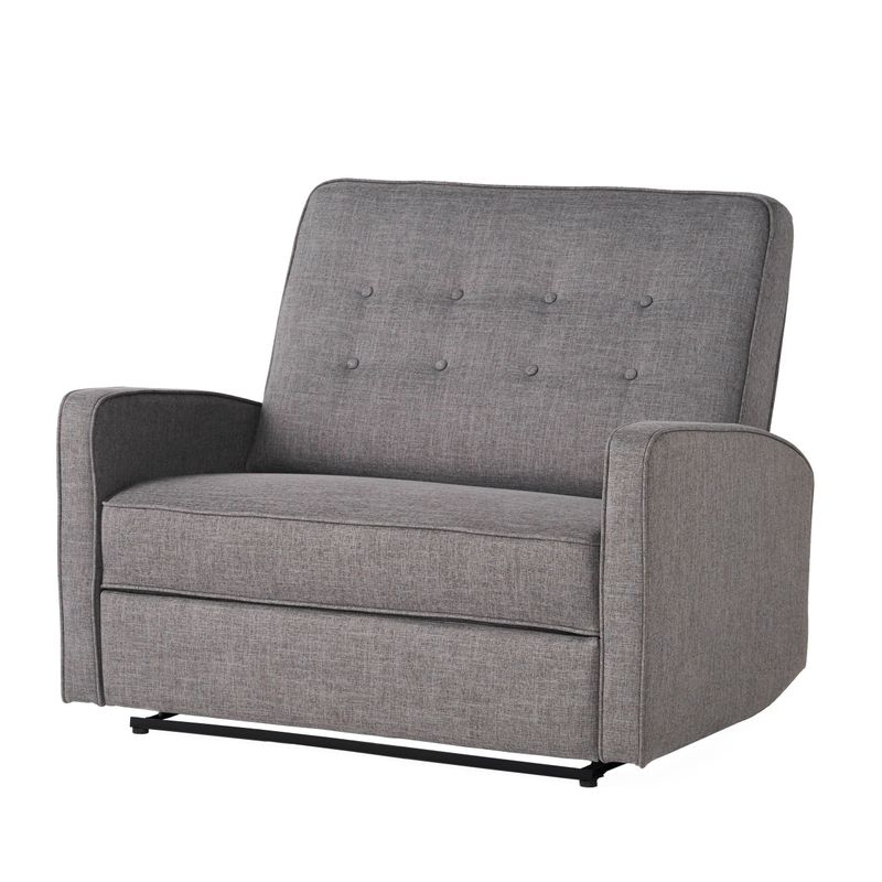 Calliope Tufted Oversized Recliner Chair by Christopher Knight Home - Grey/Black
