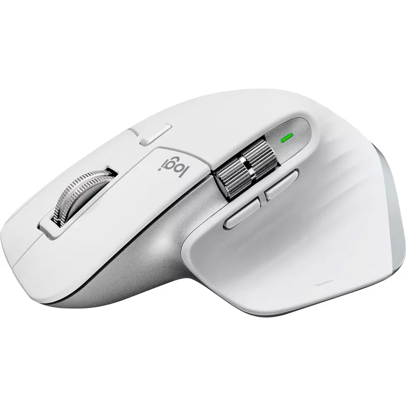 Logitech - MX Master 3S for Mac Bluetooth Laser Mouse with Ultrafast Scrolling - Pale Gray