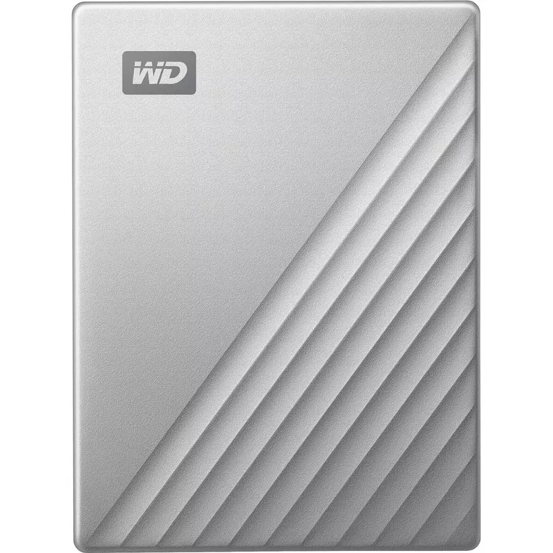 WD - My Passport Ultra 4TB External USB 3.0 Portable Hard Drive - Silver