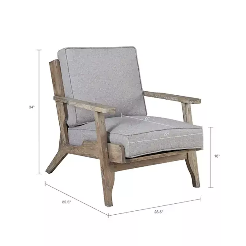 Grey Malibu Accent Chair