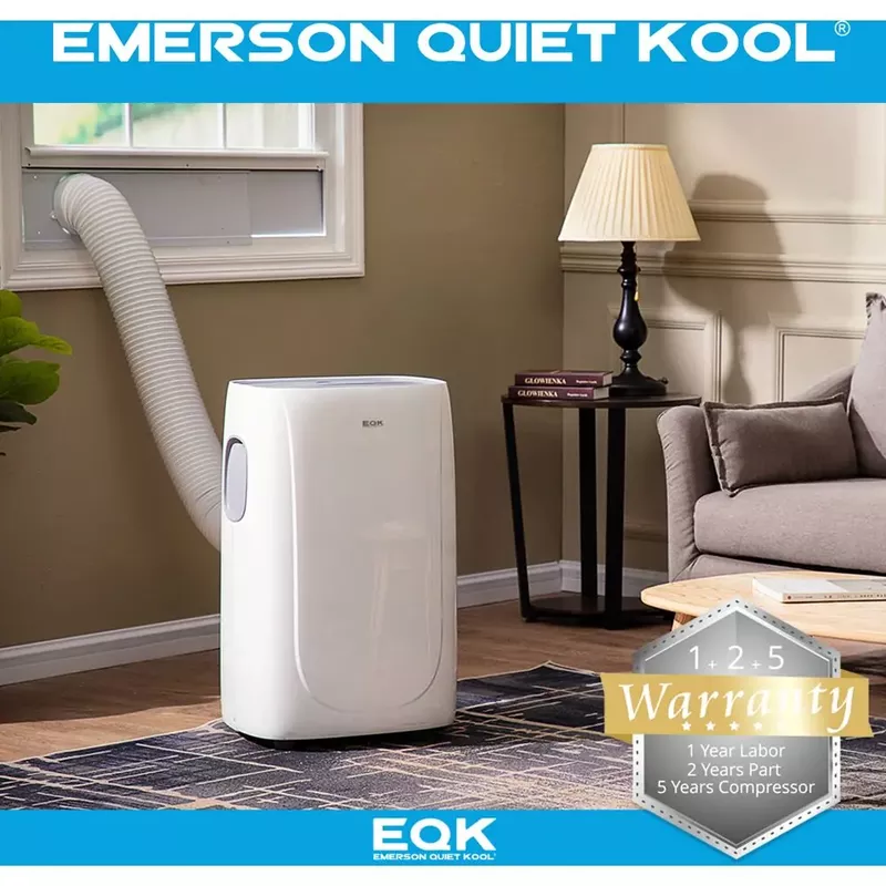 Emerson Quiet Kool - SMART Portable Air Conditioner with Remote, Wi-Fi, and Voice Control for Rooms up to 300-Sq. Ft.