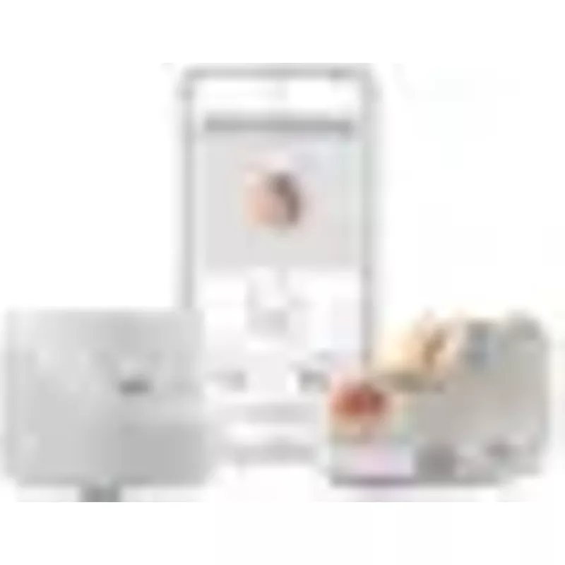 Masimo - Stork Vitals Baby Monitoring System with Smart Hub and Boot with Built-in Blood Oxygen and Pulse Rate Sensor - White