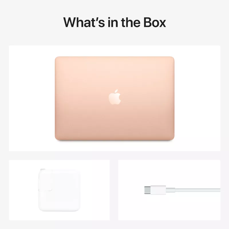 MacBook Air 13.3" Laptop Apple M1 chip 8GB Memory 256GB SSD (Latest Model) Gold (Pink Sleeve Bundle)