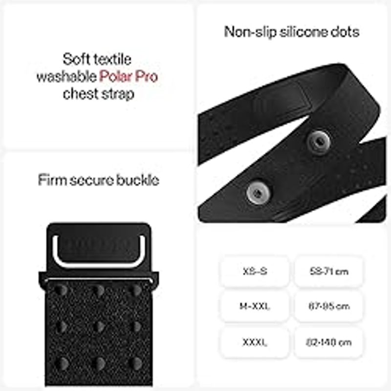 Polar H10 Heart Rate Monitor Chest Strap - ANT + Bluetooth, Waterproof HR Sensor for Men and Women