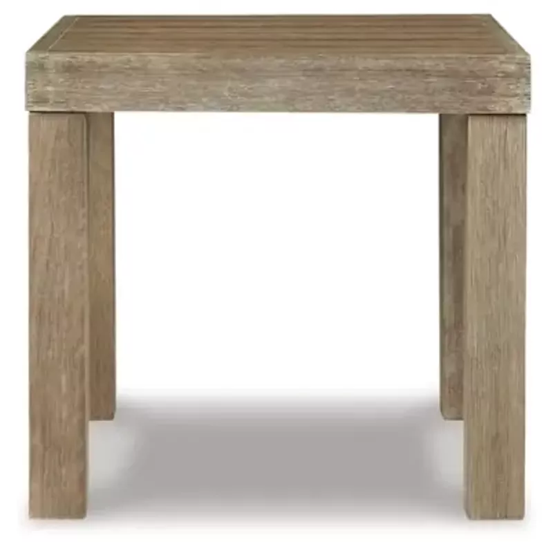 Brown Silo Point Square End Table