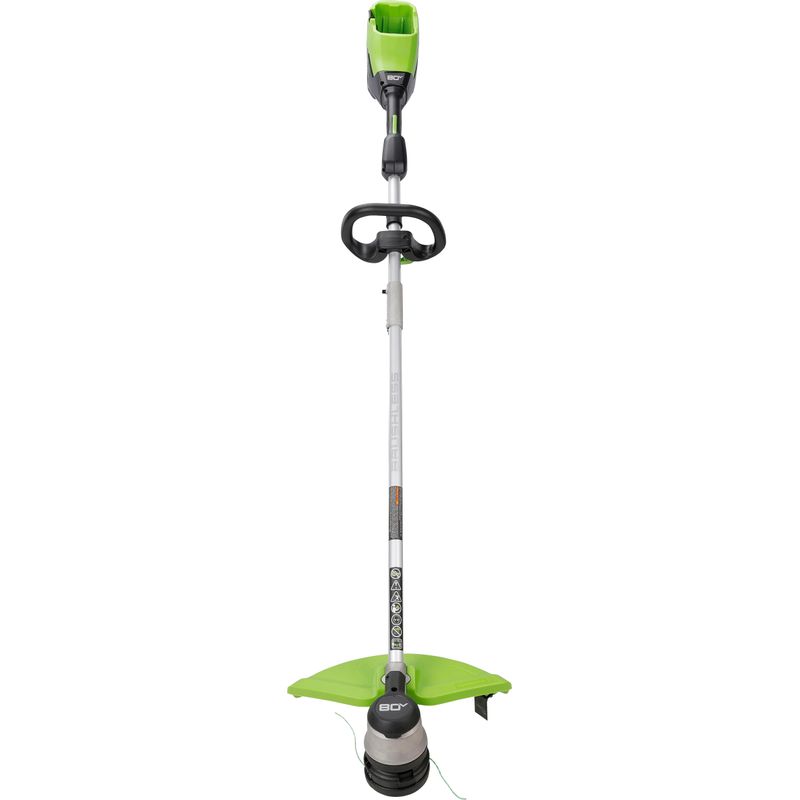 Alt View Zoom 13. Greenworks - 80 Volt 16-Inch Cutting Diameter Straight Shaft Grass Trimmer and Axial Blower (1 x 2.0Ah Battery and 1 x Cha