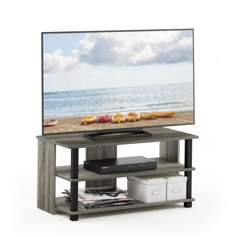 Porch & Den Shelby 3-tier TV Stand - Grey