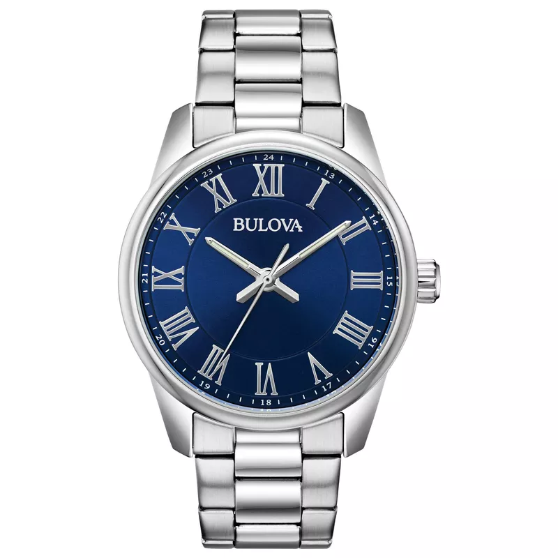 Rent to own Bulova Men's Corporate Exclusive SilverTone Stainless