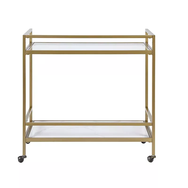 Emmy Antique Gold Bar Cart