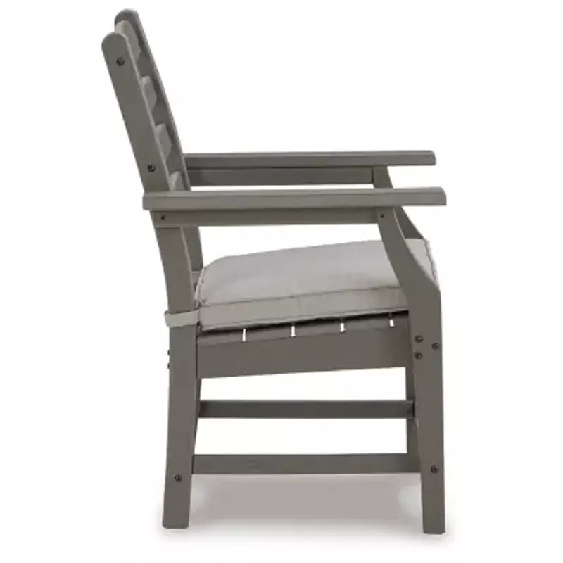 Gray Visola Arm Chair With Cushion (2/CN)