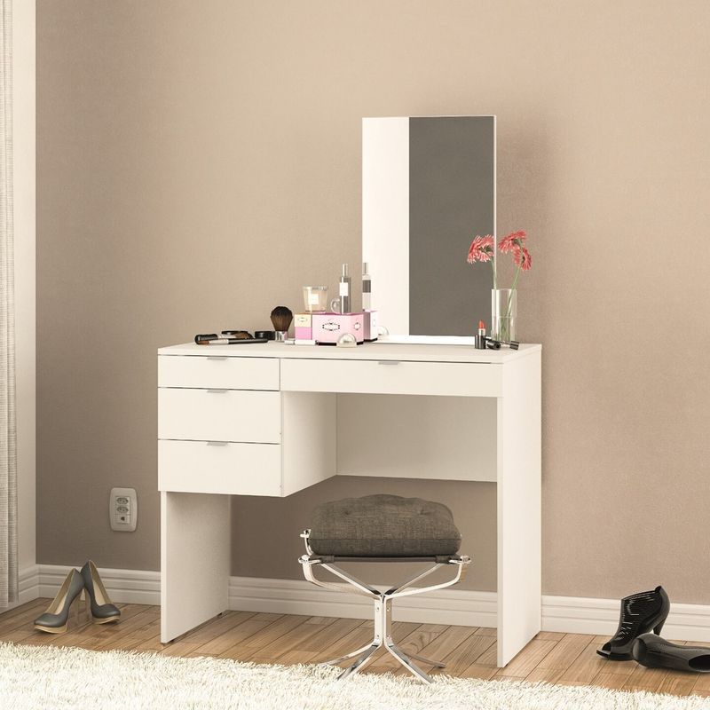 Boahaus Stylish Vanity with 4 Drawers - White