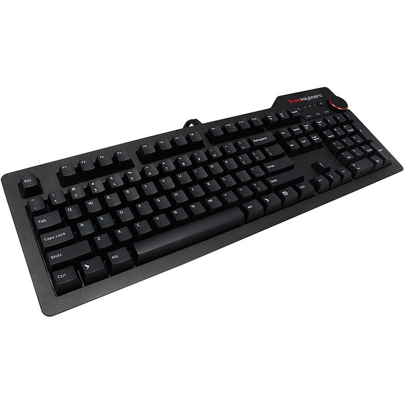 Left Zoom. Das Keyboard - 4 Professional DASK4MKPROCLI Ergonomic Wired Mechnical Cherry MX Blue Clicky Switches Keyboard