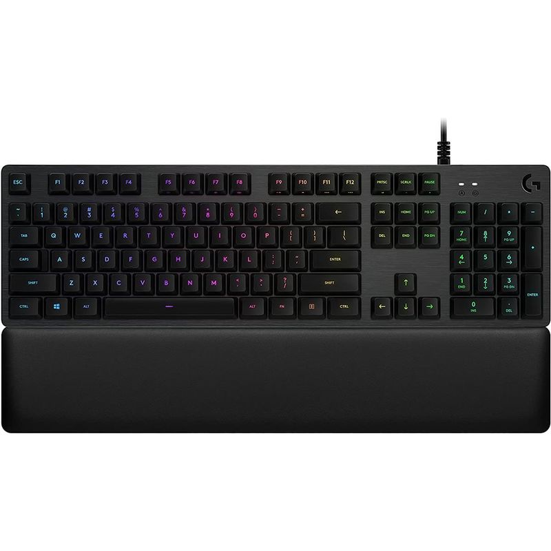 Logitech G G513 Lightsync RGB Mechanical Gaming Keyboard, GX Red Linear Switches